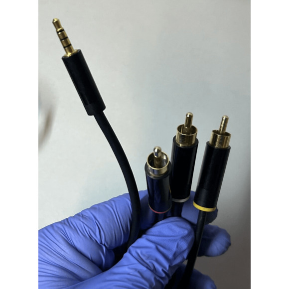 XBOX 360 AV Chord Authentic Microsoft Works Perfectly RCA Red Yellow White - Picture 4 of 6